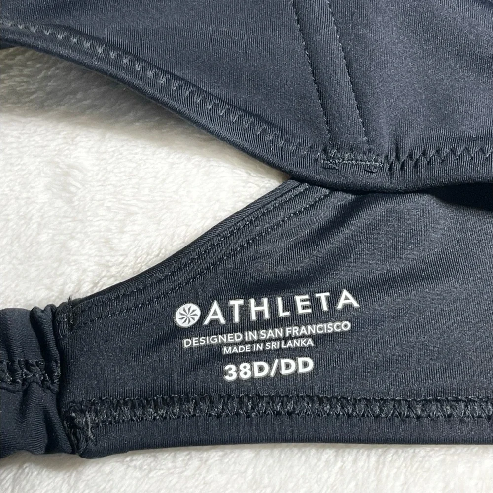 ATHLETA Swim‎ Black Bikini Top Sz 38D/DD